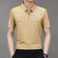 Herren Casual Revers Atmungsaktiv Knitterfrei T-Shirt