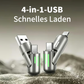 🔥Letzter Tag! 60% REDUKTION🔥🔥4-in-1 Multi 240W Schnellladekabel⚡