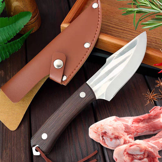 Fleischbeil-Messer (mit Lederüberzug)
