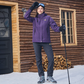 3-in-1 wasserdichter Wintermantel, fleecegefüttert, zweiteiliger Anzug, Ski- und Wanderjacke mit Kapuze