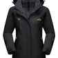 3-in-1 wasserdichter Wintermantel, fleecegefüttert, zweiteiliger Anzug, Ski- und Wanderjacke mit Kapuze