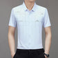 Herren Casual Revers Atmungsaktiv Knitterfrei T-Shirt