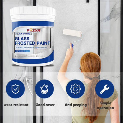 🎁 50% DE RÉDUCTION ! 🔥 Peinture pour Verre Dépoli 2026 – Séchage Rapide, Résistante à l’Eau & Effet Givré Élégant 🌫️✨