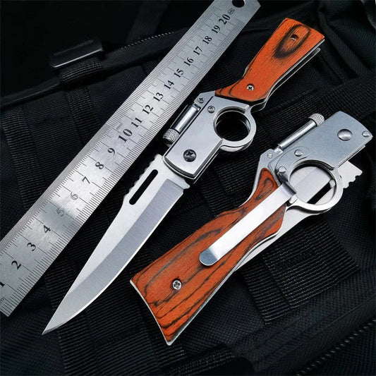 Multifunktionales Taschenmesser für Outdoor-Abenteuer und Selbstverteidigung AK47