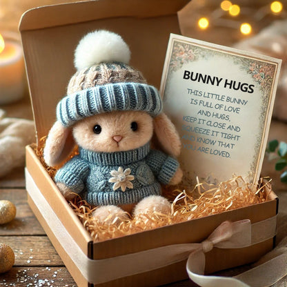 🎉Soldes spéciales🐇Mini lapin câlin fait main, adorable cadeau de Pâques🎁