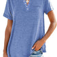 Modische feste Farbe Tasche Kurzarm T-Shirt