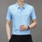 Herren Casual Revers Atmungsaktiv Knitterfrei T-Shirt
