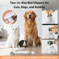 Coupe-griffes 2-en-1 pour animaux
