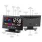 Digitaler LED Temperatur- und Feuchtigkeitsmonitor mit Wettervorhersage und Tischuhr