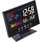 Digitaler LED Temperatur- und Feuchtigkeitsmonitor mit Wettervorhersage und Tischuhr