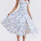🌷 （Kostenloser Versand für 1 Stück ）🍧 Druckgestuftes Korsett-Sommerkleid