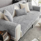 Einfacher, gestreifter, kratzfester Sofaschoner aus Chenille