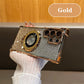 Magnetische Handyhülle mit Glitzerlinse und Ständer