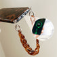 Vintage Bernstein Leopard Kristall Armband Telefon Fall