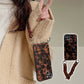Vintage Bernstein Leopard Kristall Armband Telefon Fall