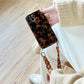 Vintage Bernstein Leopard Kristall Armband Telefon Fall