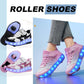 Chaussures à roulettes lumineuses LED avec roues amovibles