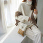 Hochgeschlossener, wattierter Pullover mit Schlabberlook