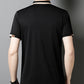 🔥Heute 50% Rabatt🔥Herren Stretch Ice Silk Kurzarm-T-Shirt mit Rever