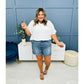 🥇50%Rabatte⏳Ausgefranster Saum, Abgeschnittene Jeansshorts Mit Hohem Aufstieg👖