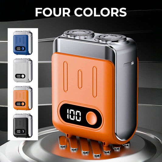 Rasoir électrique rotatif miniature portable pour hommes