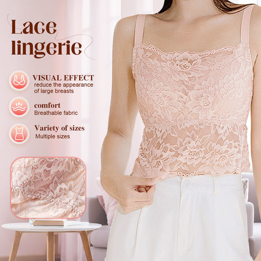 Bralette en dentelle à fines bretelles pour femme