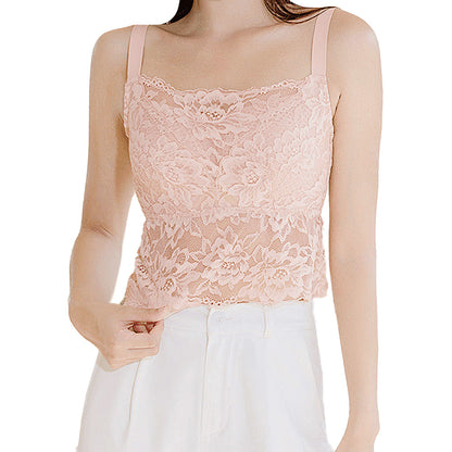 Bralette en dentelle à fines bretelles pour femme