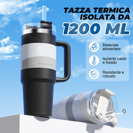 1200 ml Thermobecher für Fitness und Auto