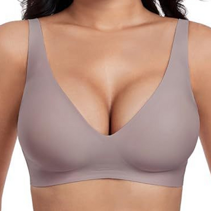 🎀Letzter Tag 49% Rabatt🌼Nahtloser Push-up-BH mit tiefem V-Ausschnitt und ohne Bügel