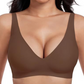 🎀Letzter Tag 49% Rabatt🌼Nahtloser Push-up-BH mit tiefem V-Ausschnitt und ohne Bügel