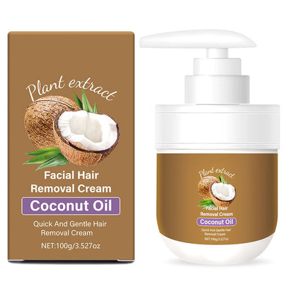 🎁 Achetez-en 1, obtenez-en 1 GRATUIT ! 🥥✨ Crème dépilatoire à l'huile de coco, épilation douce