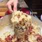 Salatspatel aus Silikon mit Holzgriff