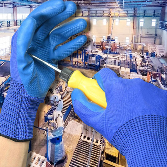 Verschleißfeste Latex-Arbeitshandschuhe
