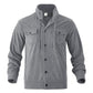 Herren-Cordjacke mit Knopfleiste und langen Ärmeln