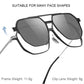 ❤️❤️FOR MÄNNER & FRAUEN "3-IN-1 MAGNETISCHE POLARISIERTE SONNENBRILLE: ALUMINIUM-MAGNESIUM-RAHMEN, NACHTSICHT & PILOTEN-STIL "