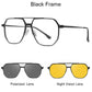 ❤️❤️FOR MÄNNER & FRAUEN "3-IN-1 MAGNETISCHE POLARISIERTE SONNENBRILLE: ALUMINIUM-MAGNESIUM-RAHMEN, NACHTSICHT & PILOTEN-STIL "