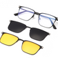 ❤️❤️FOR MÄNNER & FRAUEN "3-IN-1 MAGNETISCHE POLARISIERTE SONNENBRILLE: ALUMINIUM-MAGNESIUM-RAHMEN, NACHTSICHT & PILOTEN-STIL "