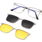 ❤️❤️FOR MÄNNER & FRAUEN "3-IN-1 MAGNETISCHE POLARISIERTE SONNENBRILLE: ALUMINIUM-MAGNESIUM-RAHMEN, NACHTSICHT & PILOTEN-STIL "