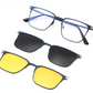 ❤️❤️FOR MÄNNER & FRAUEN "3-IN-1 MAGNETISCHE POLARISIERTE SONNENBRILLE: ALUMINIUM-MAGNESIUM-RAHMEN, NACHTSICHT & PILOTEN-STIL "