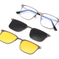 ❤️❤️FOR MÄNNER & FRAUEN "3-IN-1 MAGNETISCHE POLARISIERTE SONNENBRILLE: ALUMINIUM-MAGNESIUM-RAHMEN, NACHTSICHT & PILOTEN-STIL "