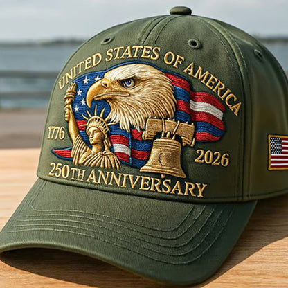 🎁🔥Kaufen Sie 2 und Versandkostenfrei 💥 United States 250th Anniversary Baseball Cap