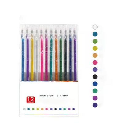🌟 Succès 2026 Éco-Créatif | Stylos Gel Pailletés Biodégradables | Écriture Douce pour DIY & Coloriage 🎨【-50%】