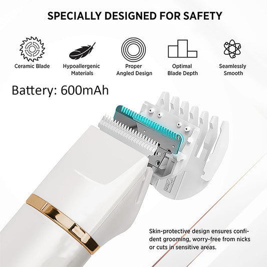 Tondeuse électrique 3 en 1 pour poils corporels, tondeuse sans fil pour poils intimes pour hommes