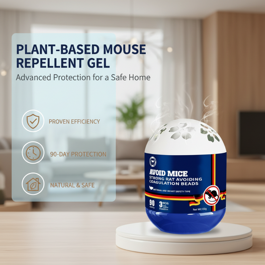 Gel répulsif pour souris d'intérieur à base de plantes
