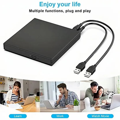 🎉 Cadeau du Nouvel An – 50 % DE RÉDUCTION !💿 Lecteur CD/DVD externe USB – Plug & Play pour vos anciennes photos, musiques et fichiers (vous n'avez pas de lecteur sur votre ordinateur portable ?) ✨