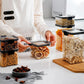 Pot de rangement de cuisine hermétique et incassable