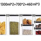 Pot de rangement de cuisine hermétique et incassable