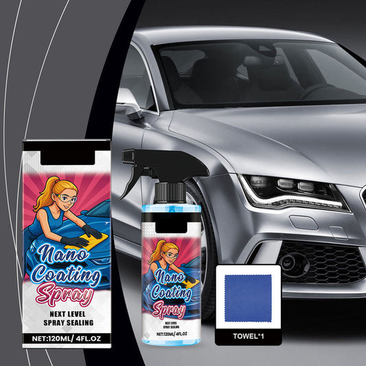 🚗 ACHETEZ-EN 2, OBTENEZ-EN 1 GRATUITEMENT ! ✨ Spray lustrant pour voiture + serviette en microfibre - Redonne de l'éclat et protège la peinture en quelques minutes, formule résistante aux rayures ☀️🧽