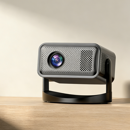 ⏰ Projecteur Full HD avec Mise au Point Automatique Intelligente – Image Ultra-Claire, Correction Trapézoïdale & Haut-Parleurs Intégrés 🏠
