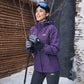 3-in-1 wasserdichter Wintermantel, fleecegefüttert, zweiteiliger Anzug, Ski- und Wanderjacke mit Kapuze